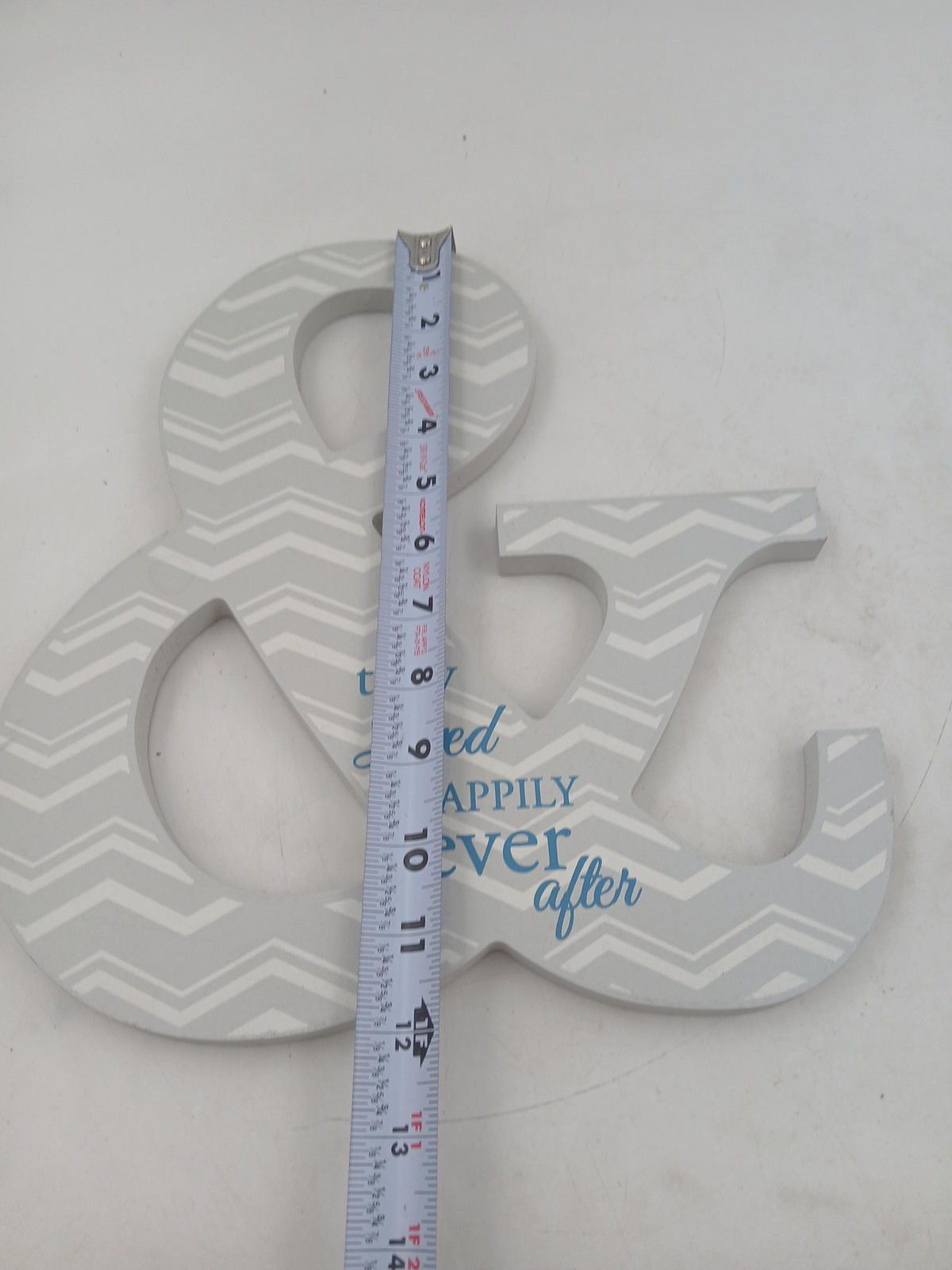 P. Graham Dunn Ampersand Letter Sign & They Lived Happily Ever After Gray Medium