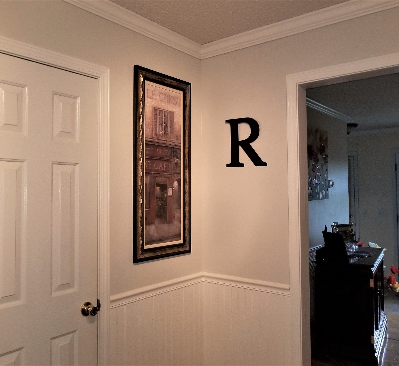 12″ Handmade Wrought Iron Metal Letter Personalized Initial Wall Decor Defect