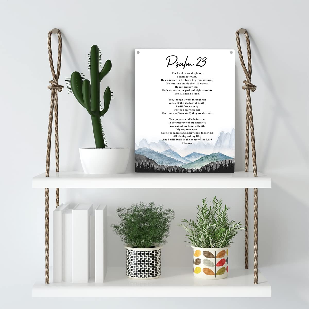 Christian Gifts Wall Decor Psalm 23 The Lord is My 8×10 inches, Psalm23