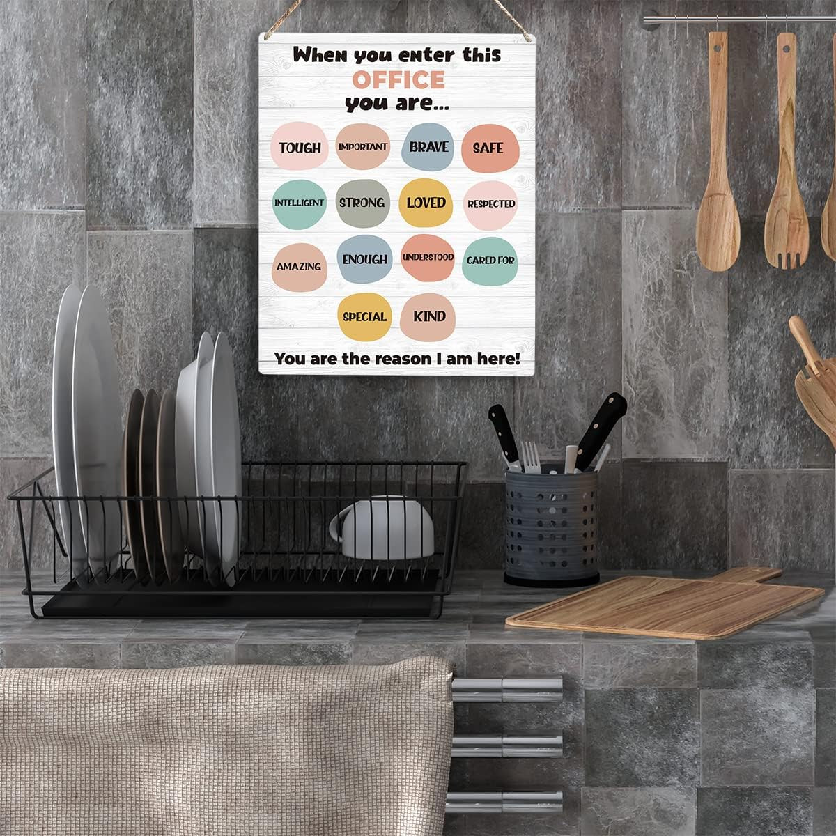 Therapy Office Decor School Counselor Office Sign 8X10 Inch Modern, Contemporary