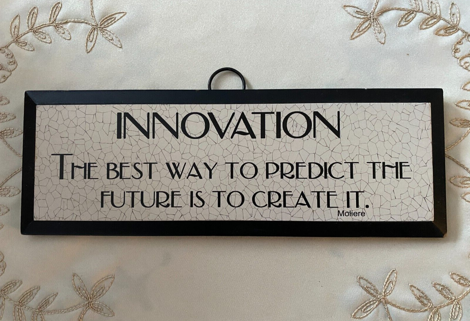 INSPIRATIONAL OFFICE DECOR MOTIVATIONAL PLAQUE WOOD HOME OFFICE HANGING/STANDING