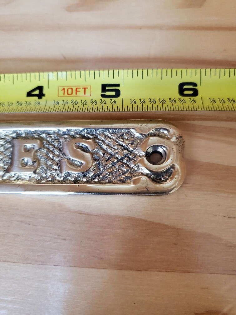 Solid Brass “Ladies” sign Perfect for Chicken Coop / Duck or Hen House 6″ x 1″