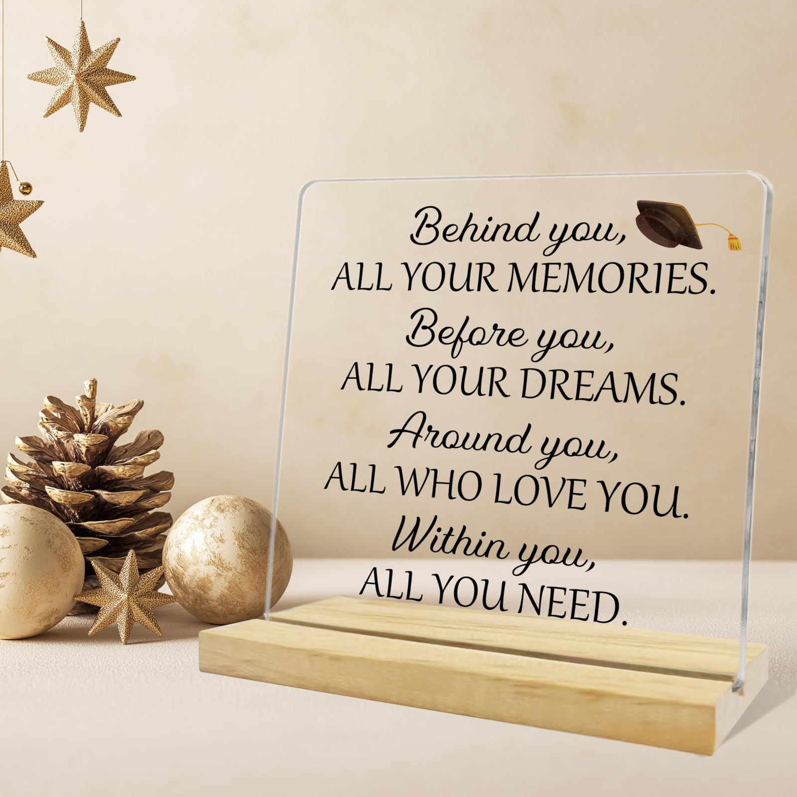 Graduation Desk Decor Sign,College High School Graduate Gifts,Inspirational G…
