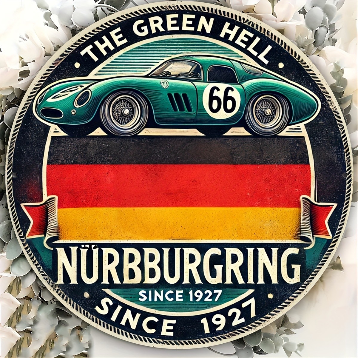 Tin Metal Signs 8×8 inches (20x20cm) Green Hell Sign, Vintage Wall Art, Unique