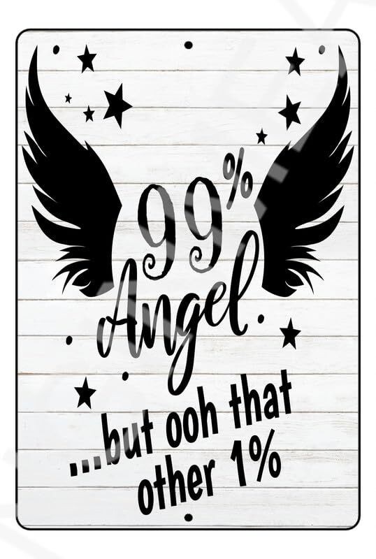 Funny Aluminum Sign Bangin Meats 99 Percent Angel Weatherproof Gift