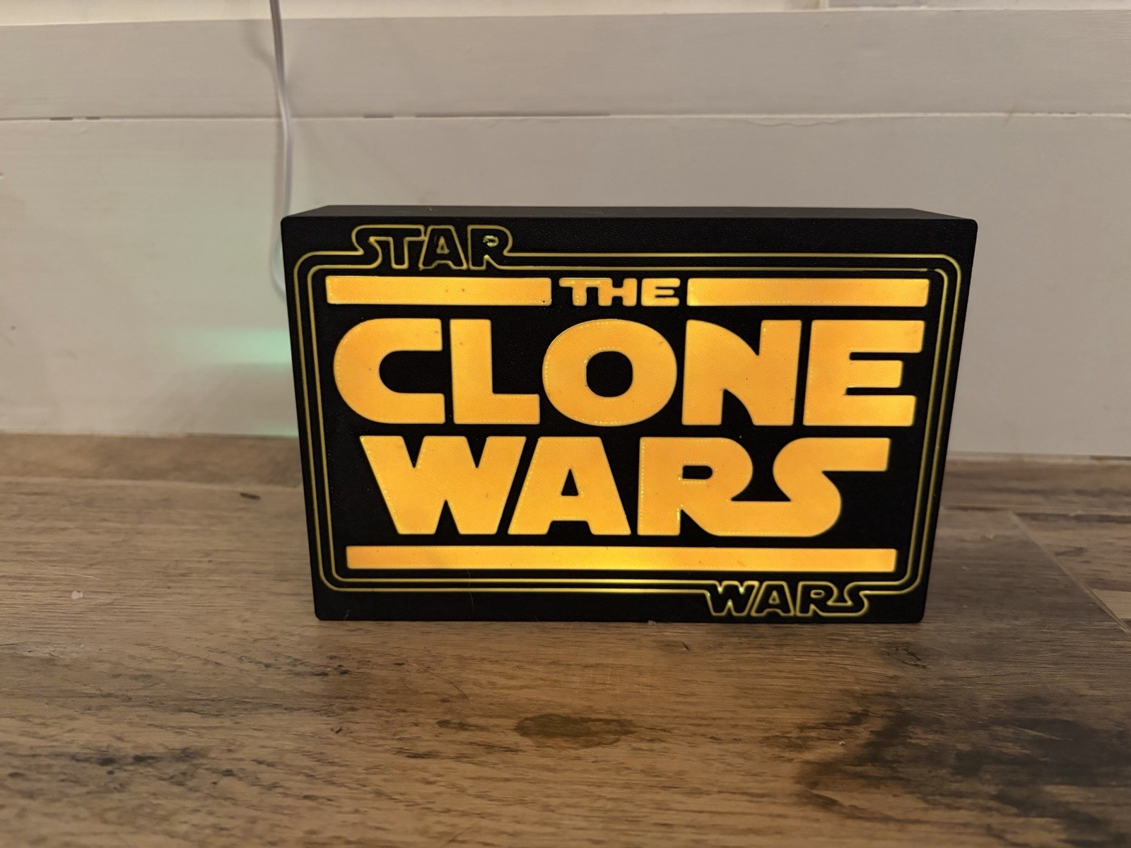 The Clone Wars Light Box Sign 7×4.5in