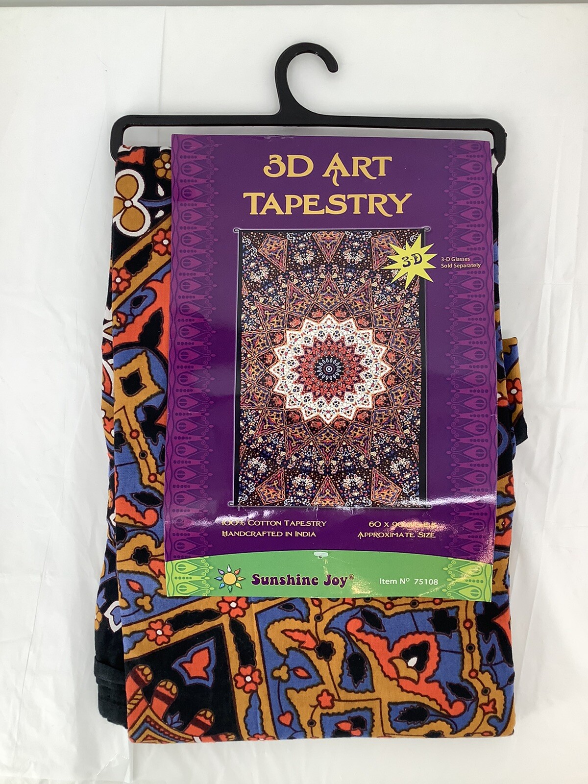 Sunshine Joy Indian Dark Star Elephant Tapestry -60×90 Inches