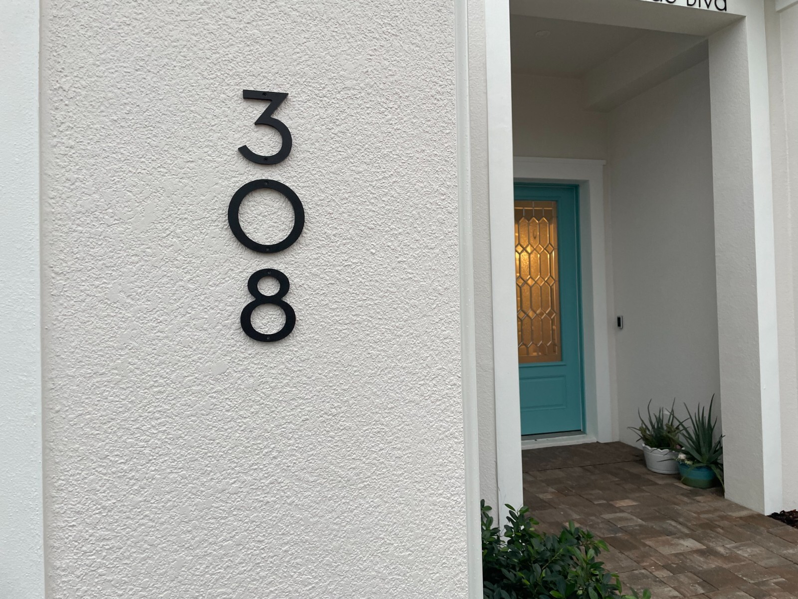 4 inch Contemporary House Numbers or Letters; color choices