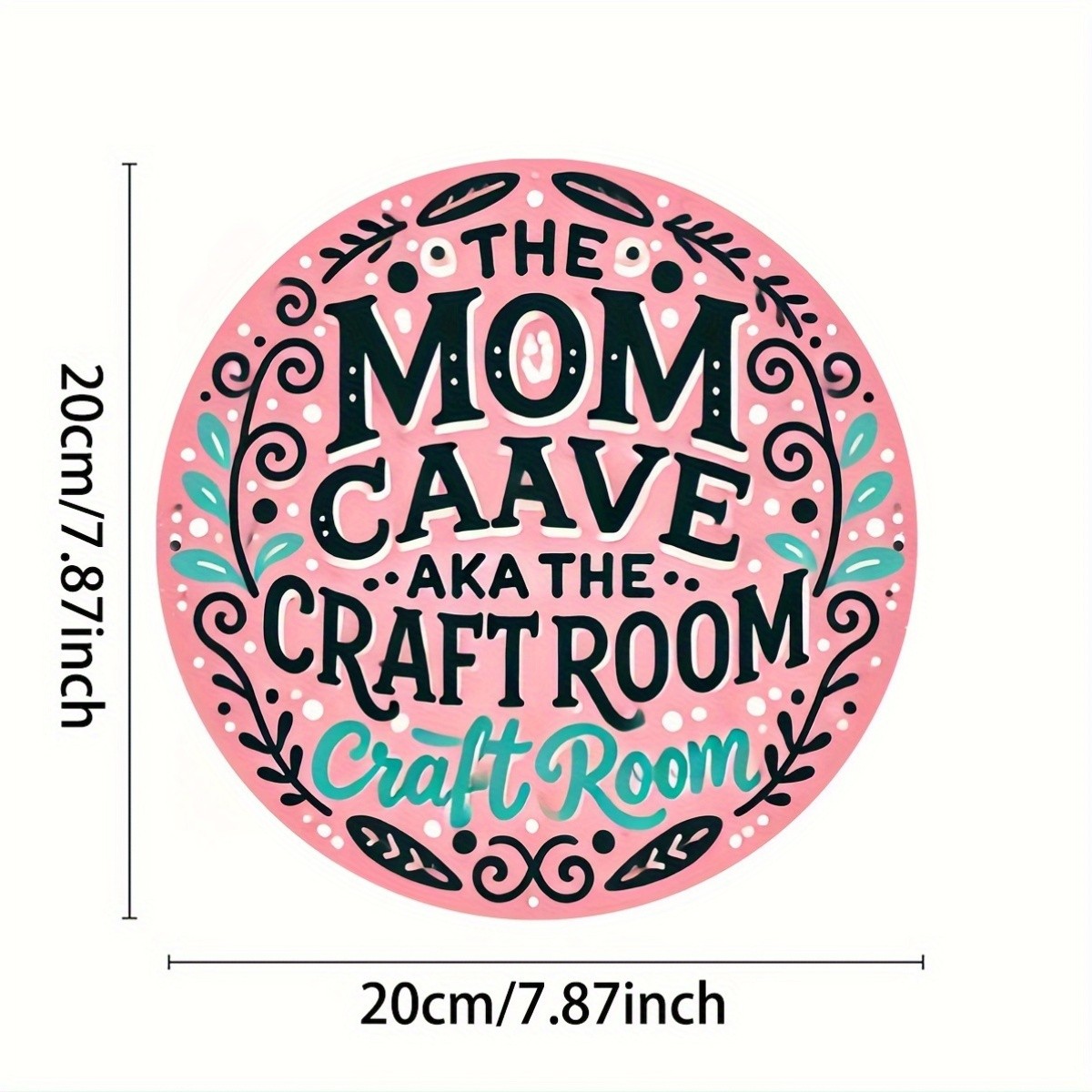 Tin Metal Signs 8×8 inches Vintage Style Metal Aluminum Wall Art Sign, “The Mom