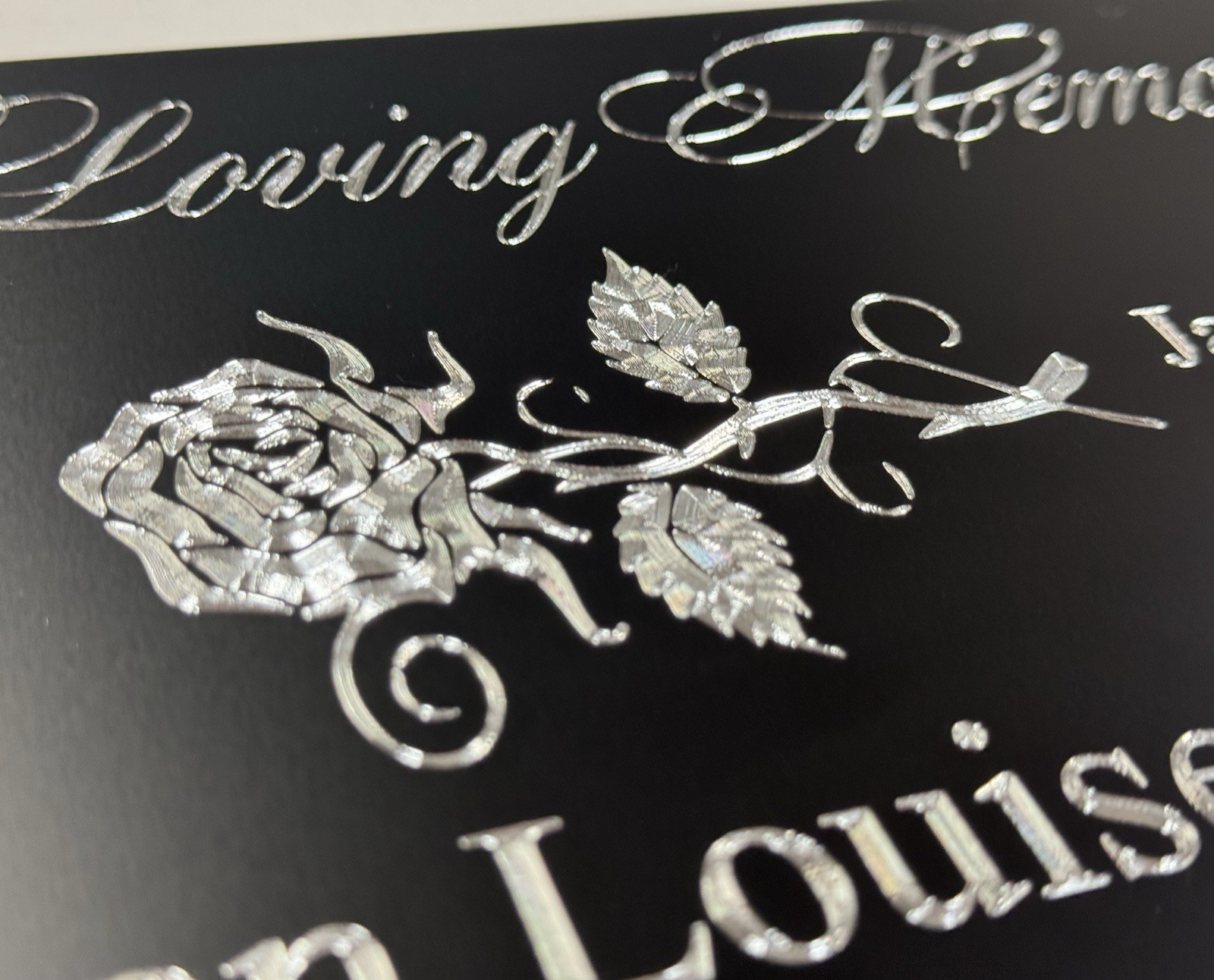 Engraved Personalized Custom Memorial Grave Marker Aluminum Metal Sign 10×7