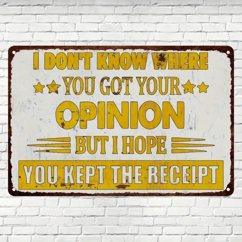 Vintage Metal Sign Funny I Dont Know Where You Got Your Aluminum Sign 8×12