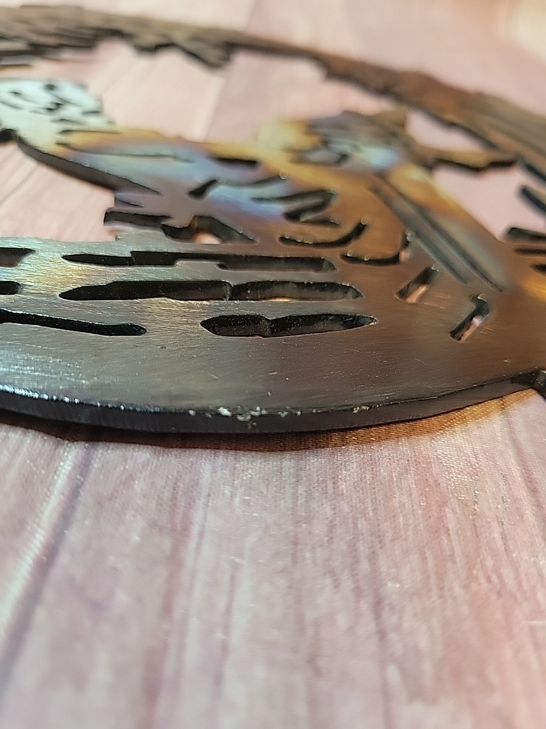 Plasma Cut Metal Art – Girl At The Dock