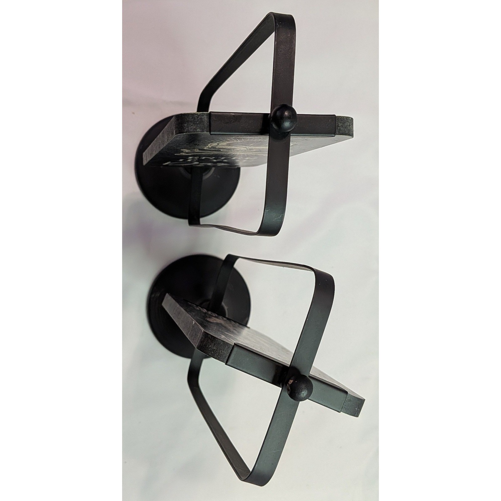 Unbranded Halloween Tabletop Signs Set of 2 Black Excellent Gothic Rotating