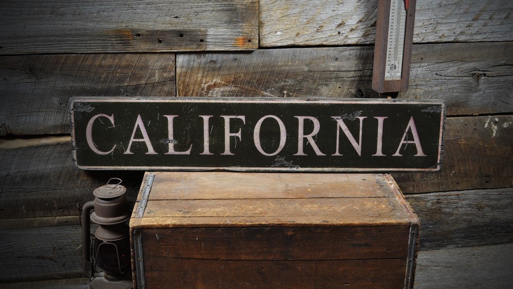 Custom State Wood Sign – Rustic Hand Made Vintage Wooden