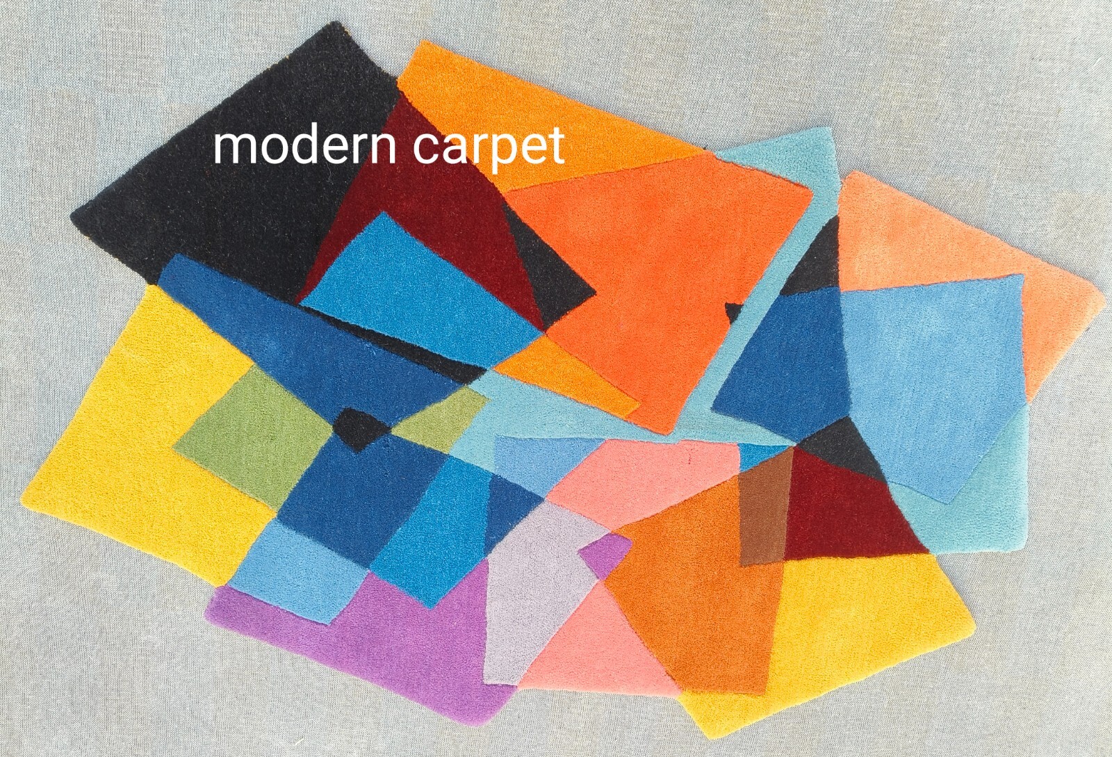 Irregular Shape Rugs Handmade 100% Woolen Hand Tufted For Home Decoration