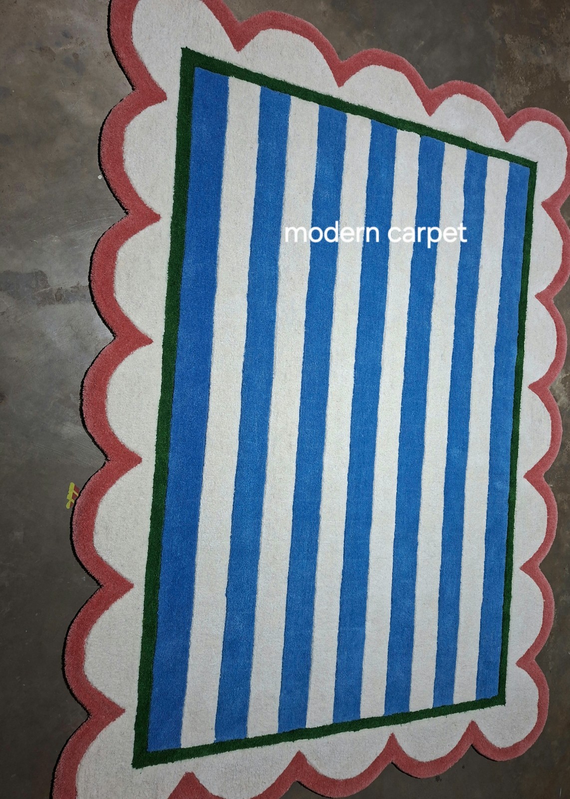 Striped Runner Rug, Long Hallway Rug, Modern Area Rug Bedroom Kitchen Runner Rug