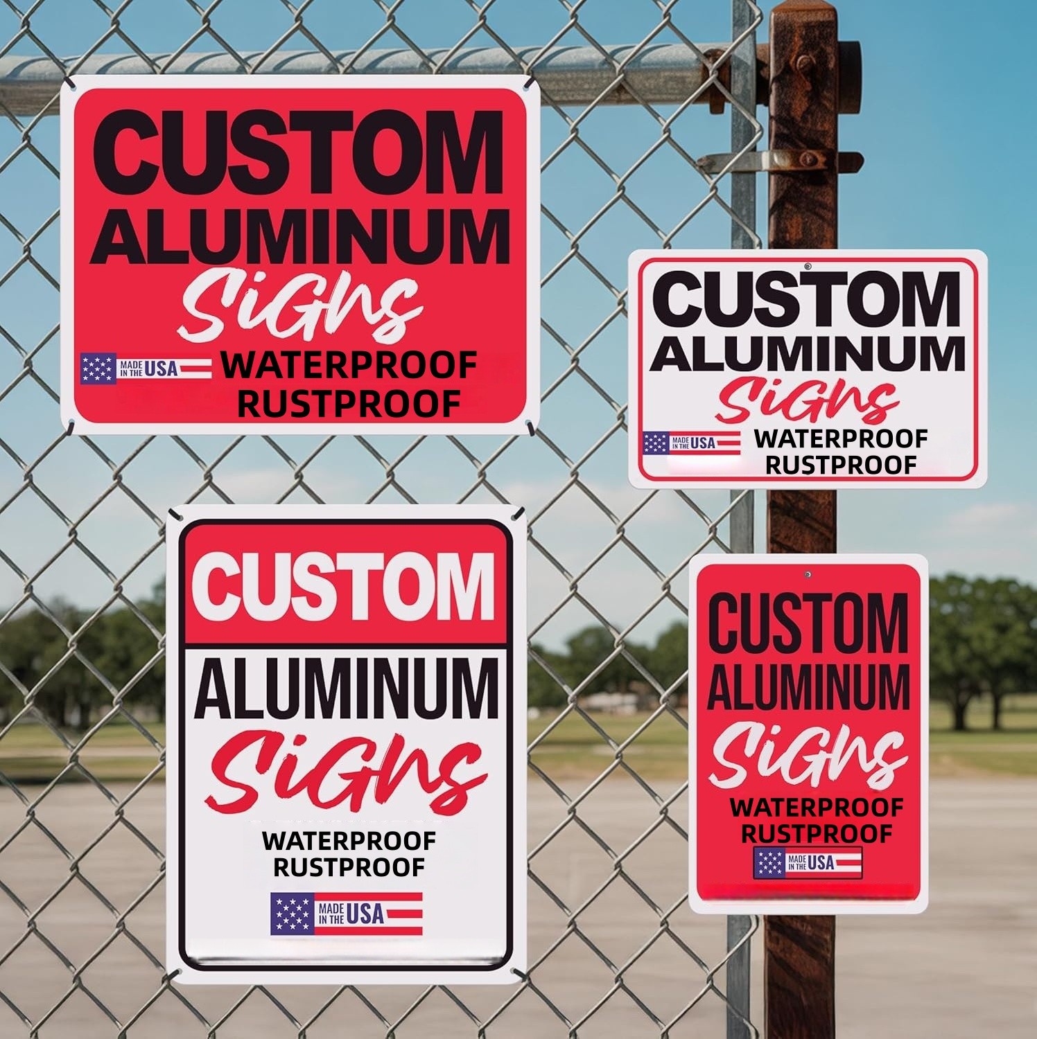 8×12″ Custom Aluminum Sign with Text,Personalized Metal Sign for Outdoor,Office