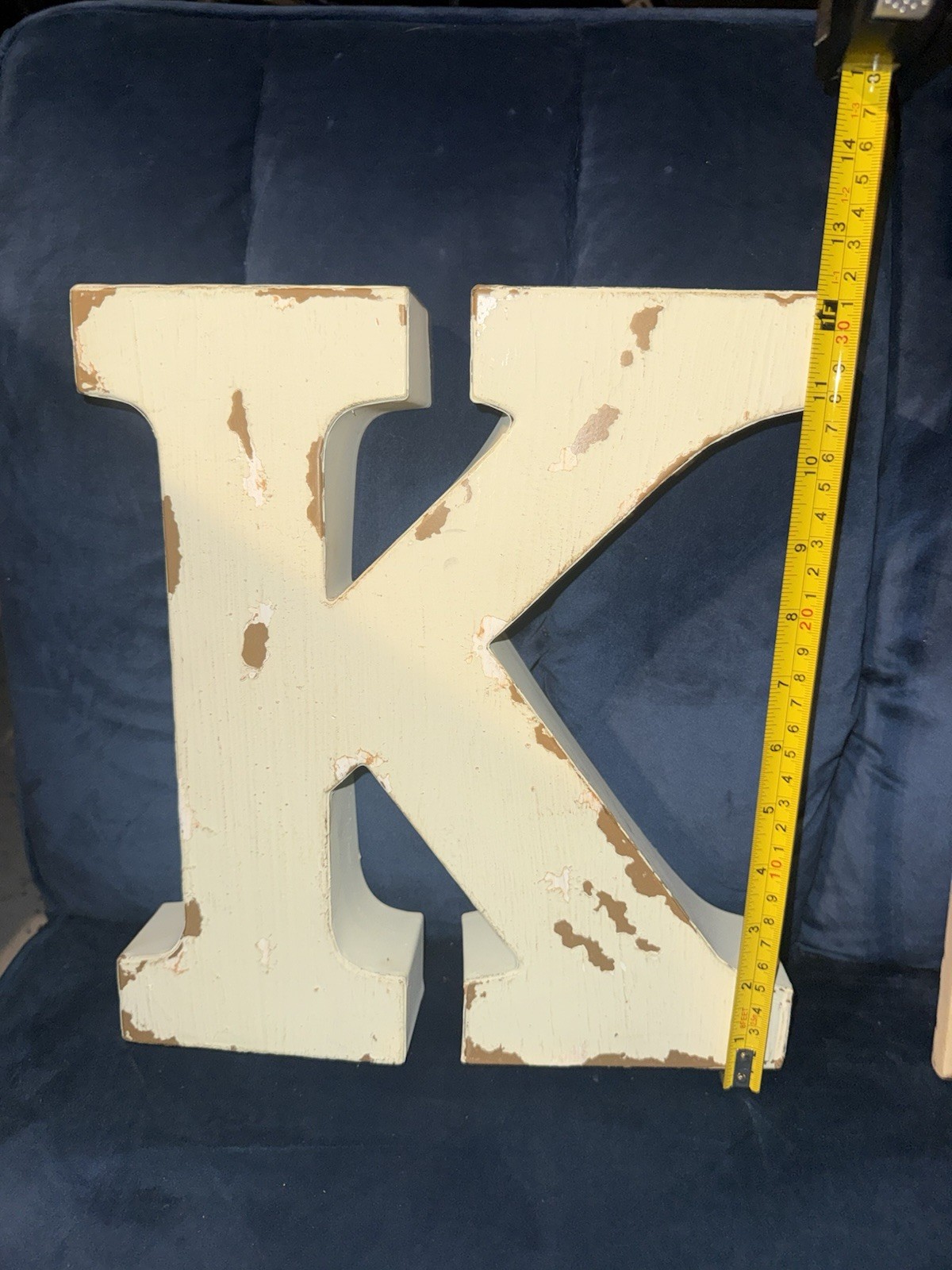 Metal 3D Block Letters 8” Rustic Country Industrial Farmhouse Natural Finish