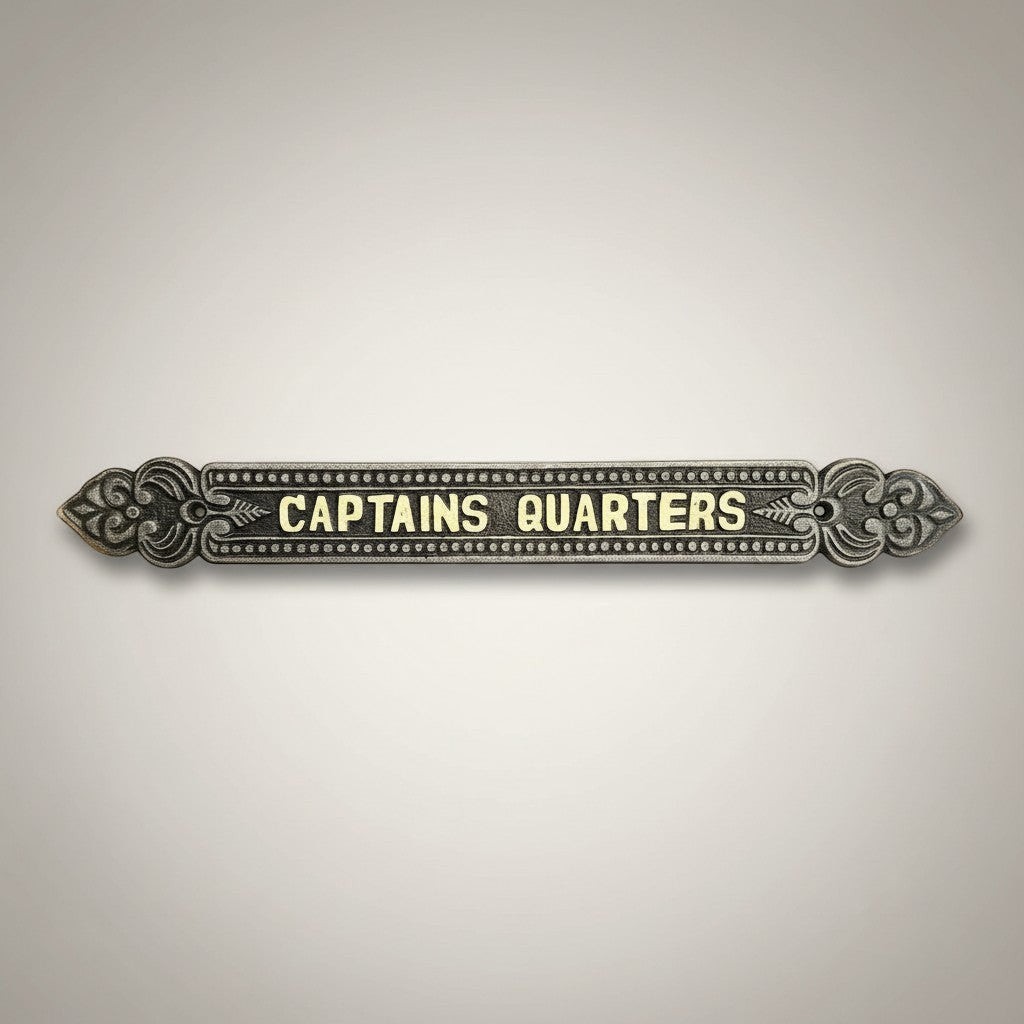 Captain’s Quarters Embossed Painted Plaque