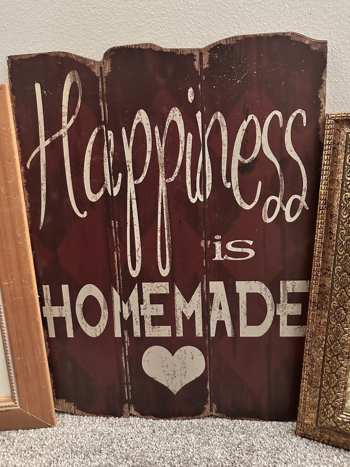 3-Piece Inspirational Wall Decor Set – Rustic Wooden Signs & Framed Floral Art