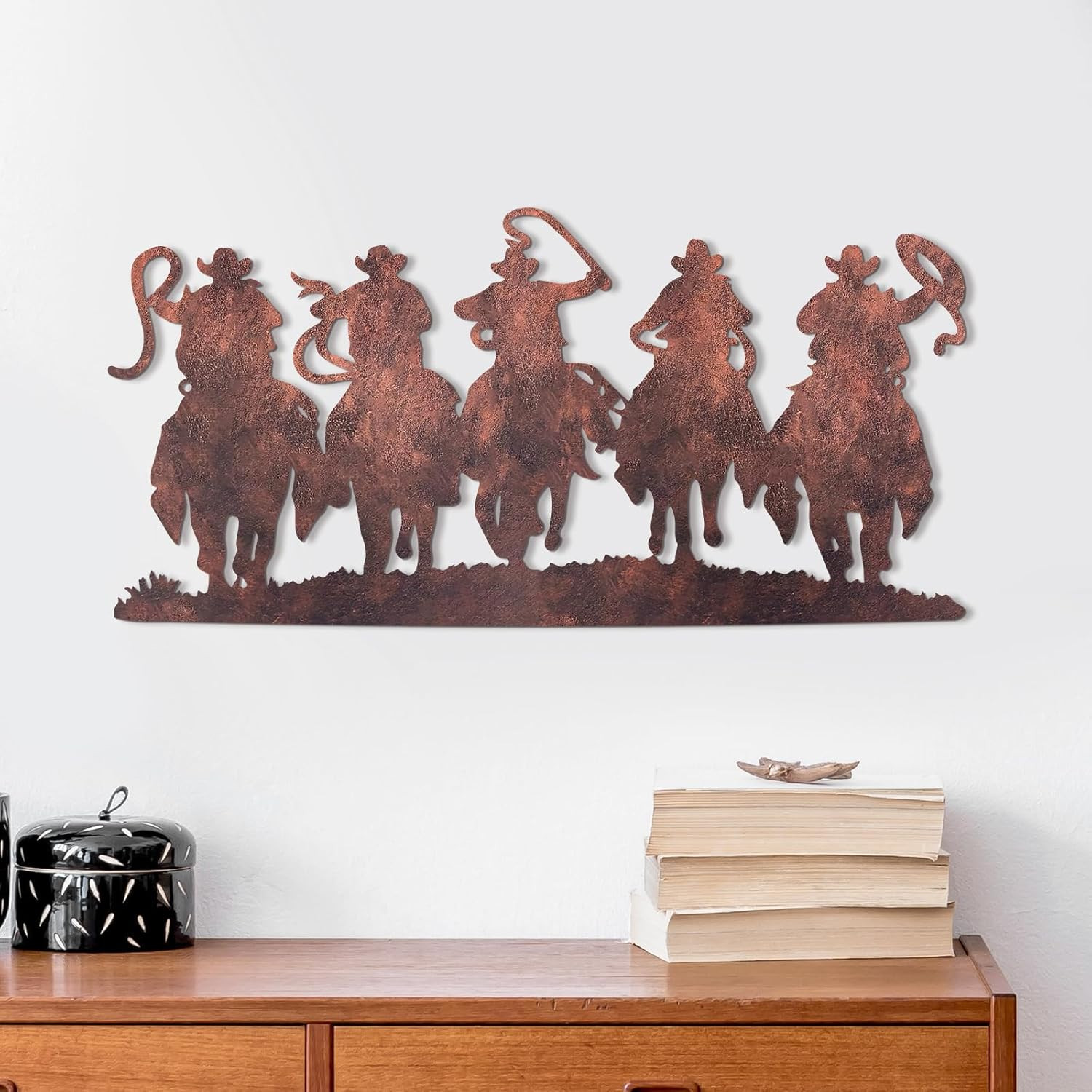 Western Wall Decor Cowboy Silhouette Vintage Metal Wall Decor Silhouette Room Ha