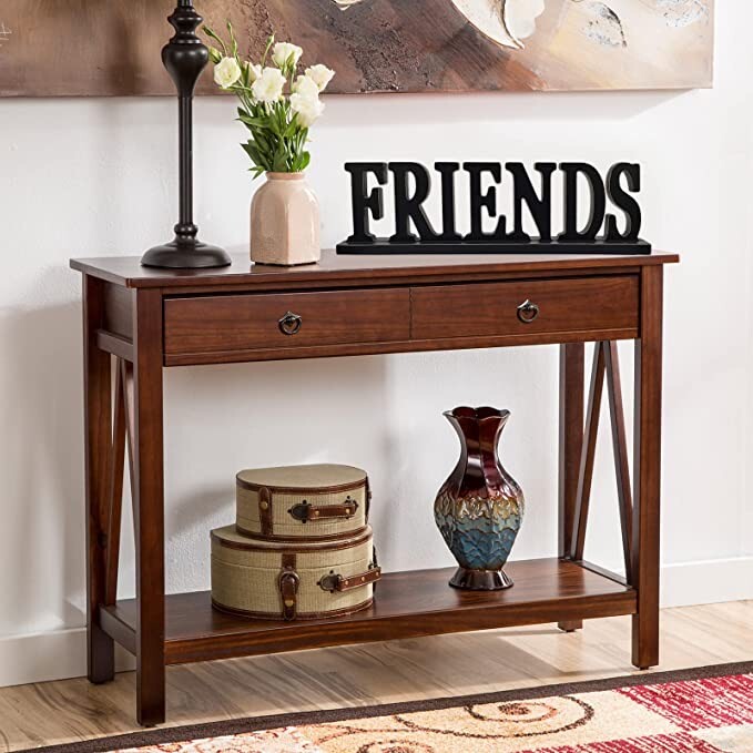 Wooden Friends Sign for Home Decor- Freestanding Cutout Wooden Words Sign Decor