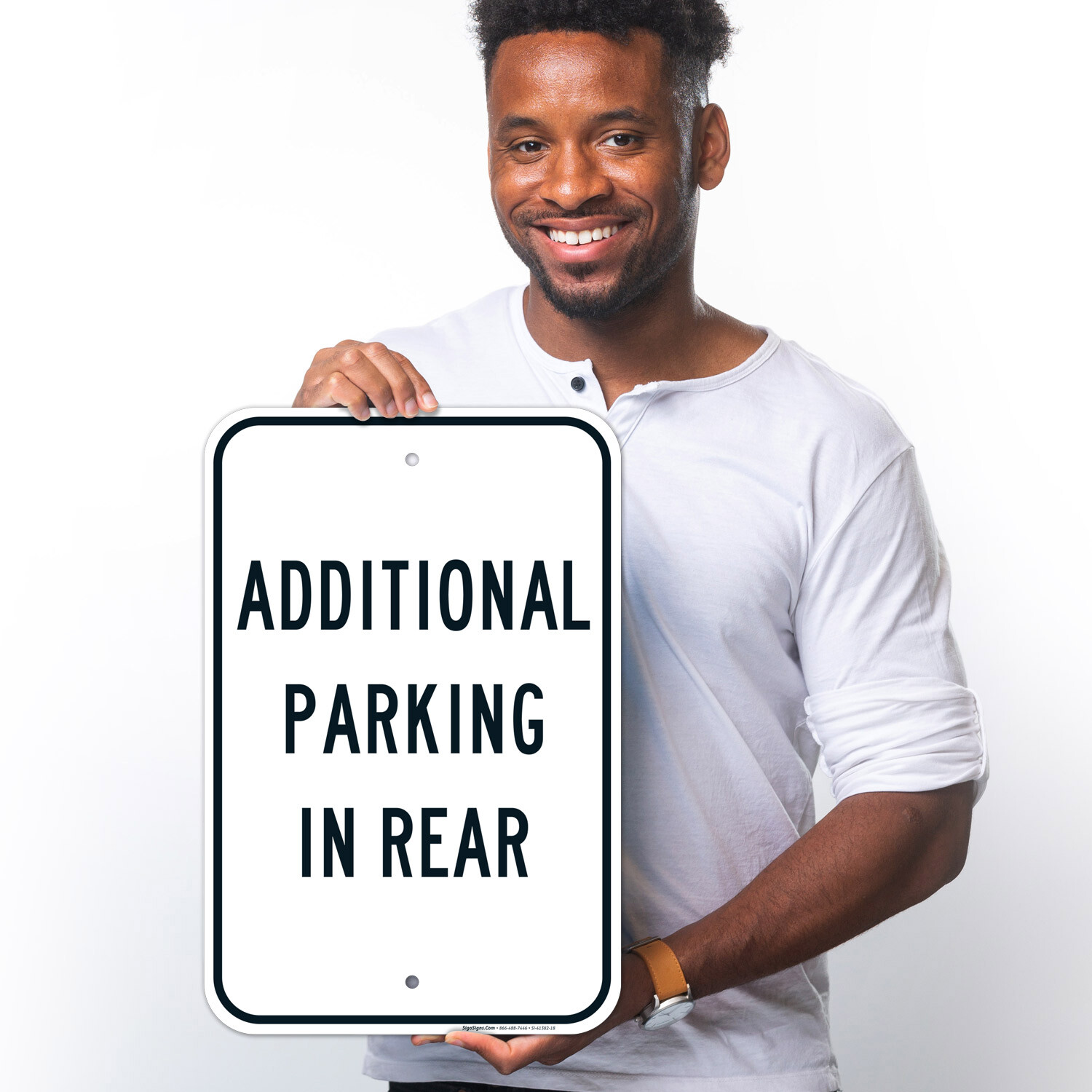 Additional Parking In Rear Sign,