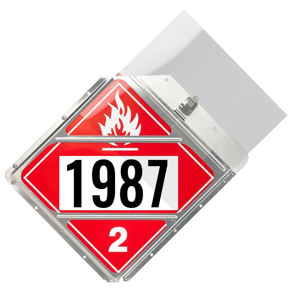 6 Pack Shield for Hazmat Placard Holder, 10.75” x Clear Transparent