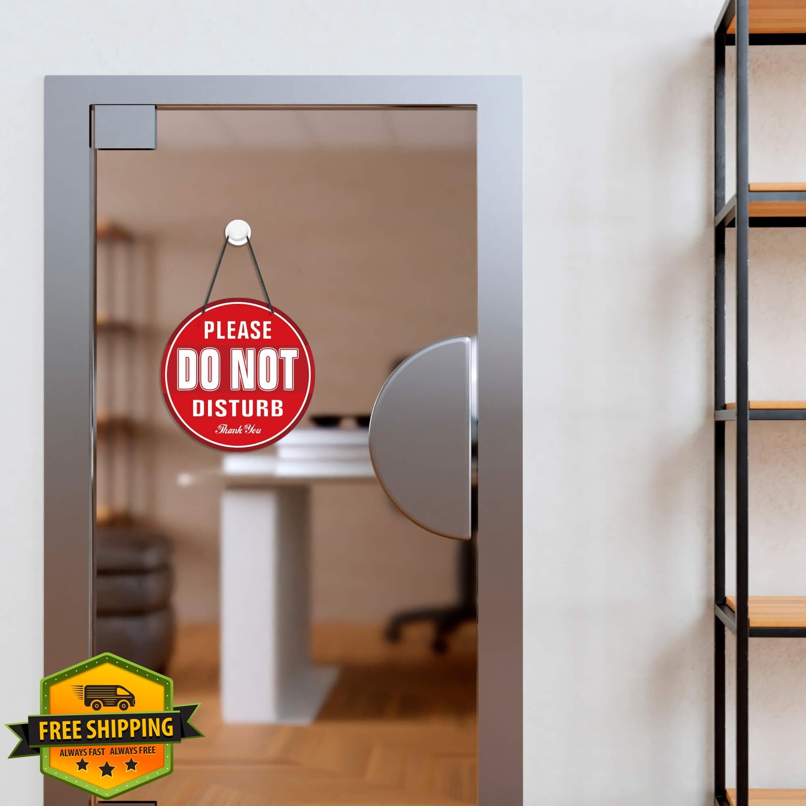 Putuo Decor Do Not Disturb Sign Green Red 9in