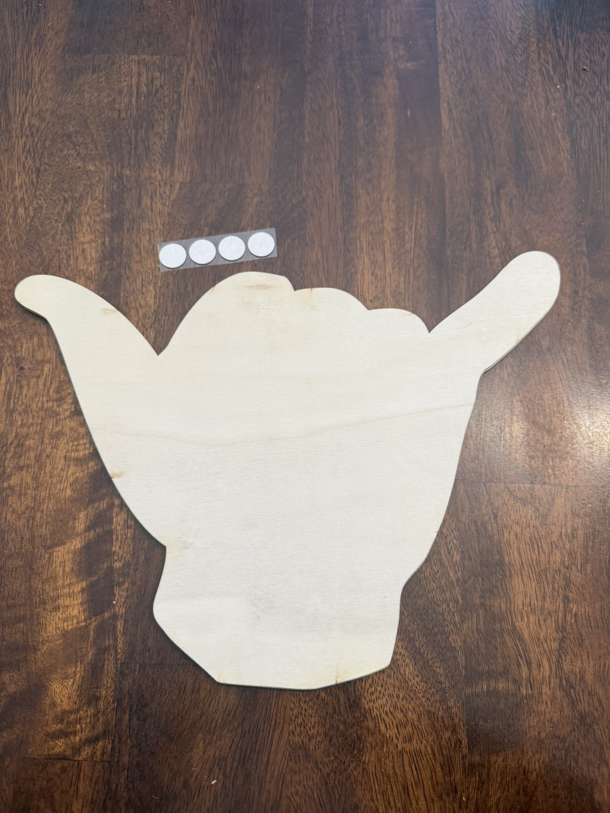 Shaka Wooden Wall Sign Hang Loose Hawaii Aloha Surfer Hand Color