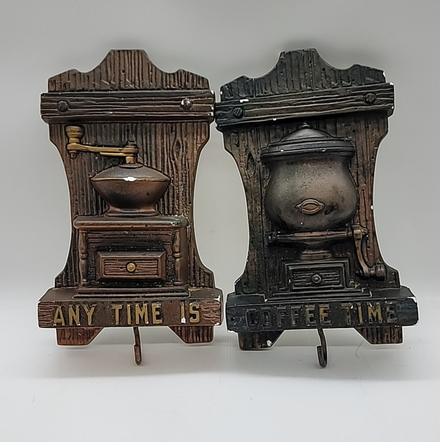 Any Time is Coffee Time Wall Plaques Signs Vintage 1973 Miller Studio