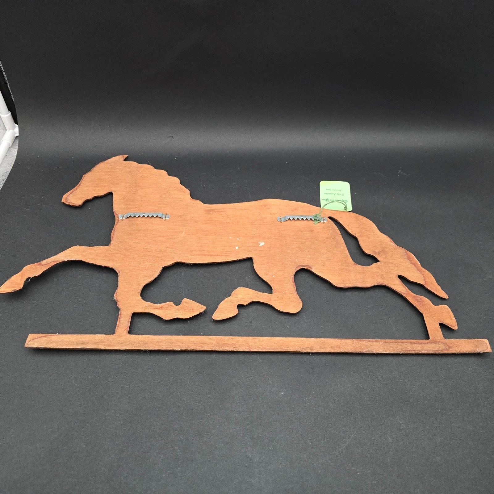 Pressed Wood Vintage Wood Horse Equestrian Wall Decor Cape Craft Pine 21 inch