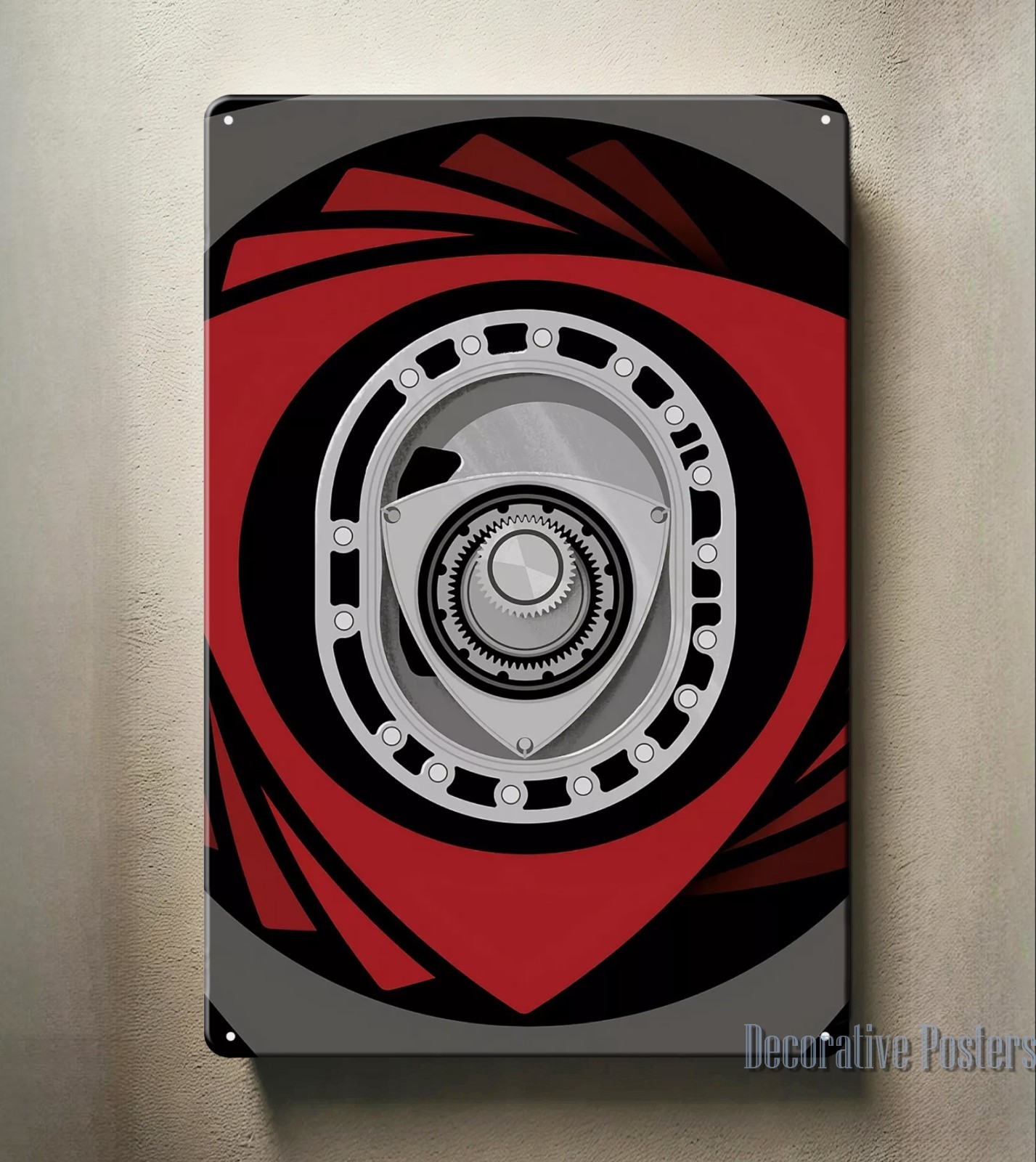 Mazda Rotary Wankel Engine Car Metal Poster – Tin Sign – Size:20x30cm