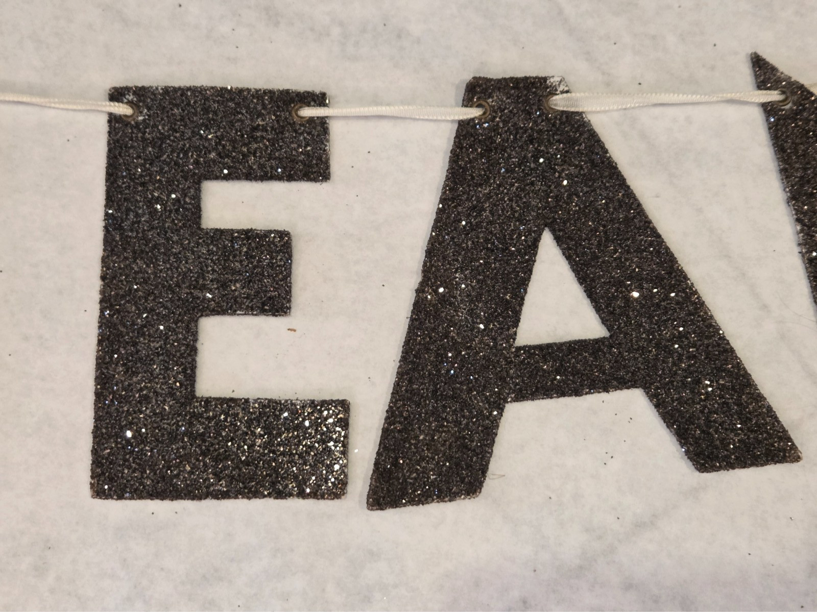 German Glass Glitter Letters Vintage Silver – SWEET DREAMS