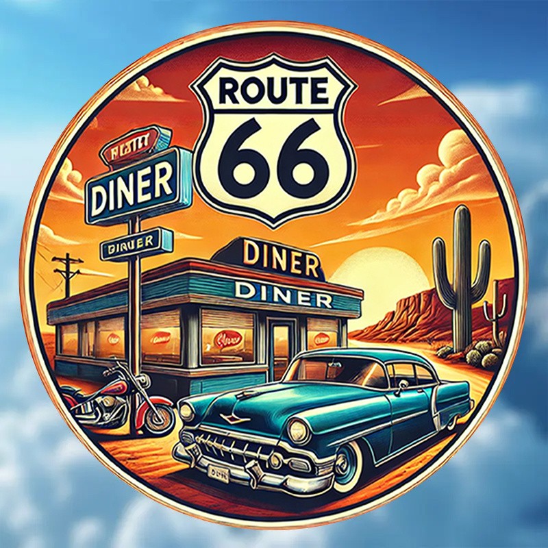 Vintage Metal Sign One Piece 8 Inch Round Aluminum Sign Funny Decor