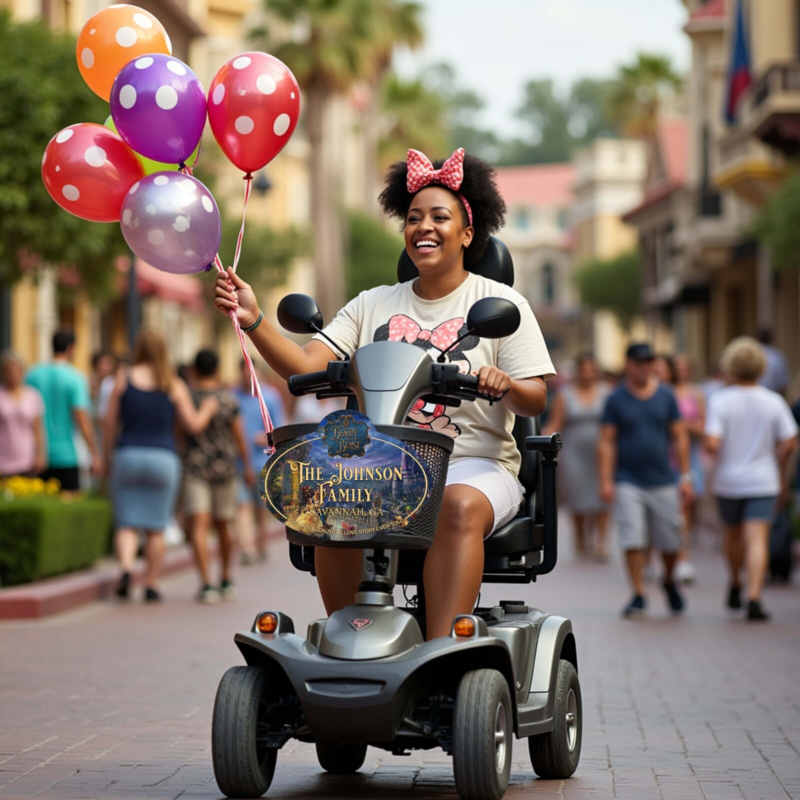 Custom Disney Stroller & Scooter Name Tag – Personalized Family ID Sign Parks