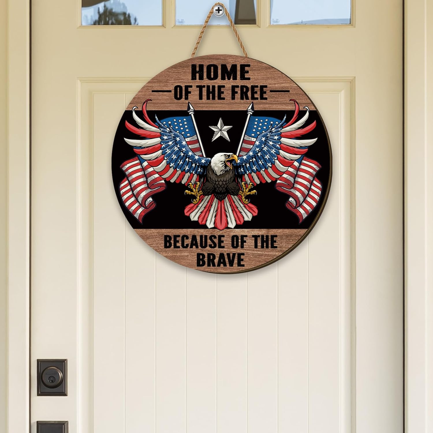 Memorial Day Decorations 4Th of July Door Sign Thank You Veterans Patriotic Deco
