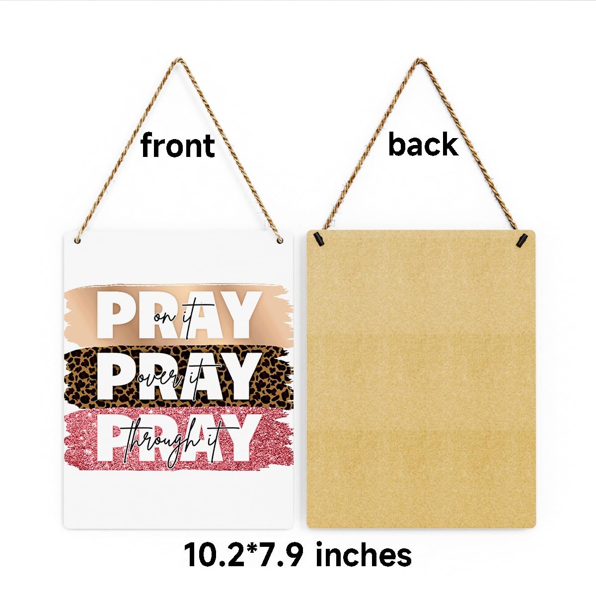 Inspirational Decor Pray On It Bible Verse Wall Art Christian Gifts for Women…