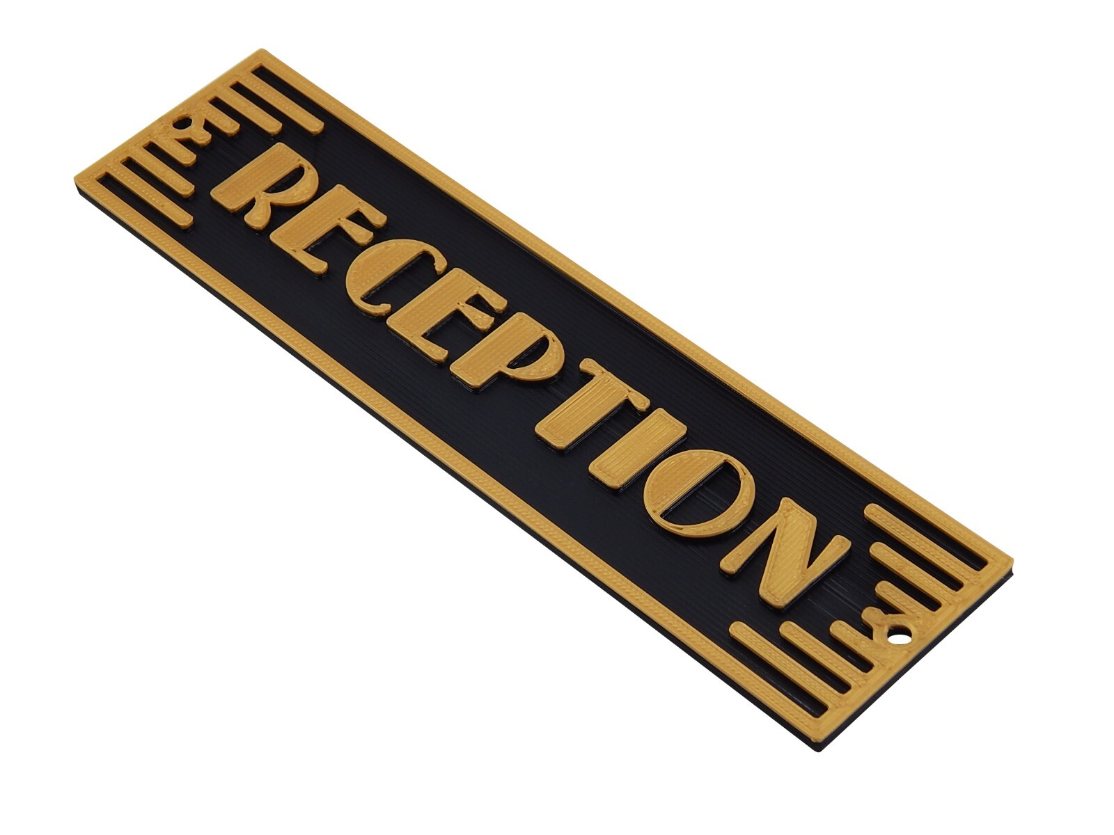 Plastic Reception Business Art Deco Style Sign Office Door Décor Wall Plaque