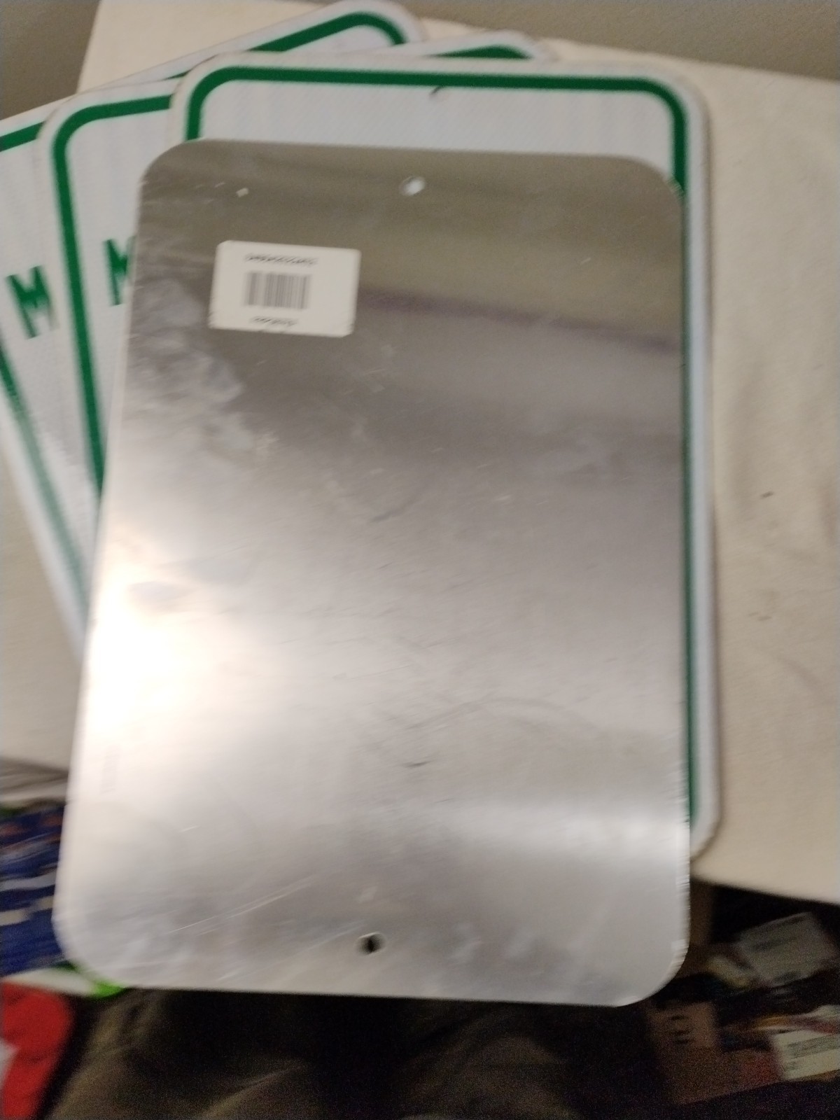 “Maintenance Vehicle Parking Only” 12″ X 18″ Reflective Signs EUC Bulk Discount