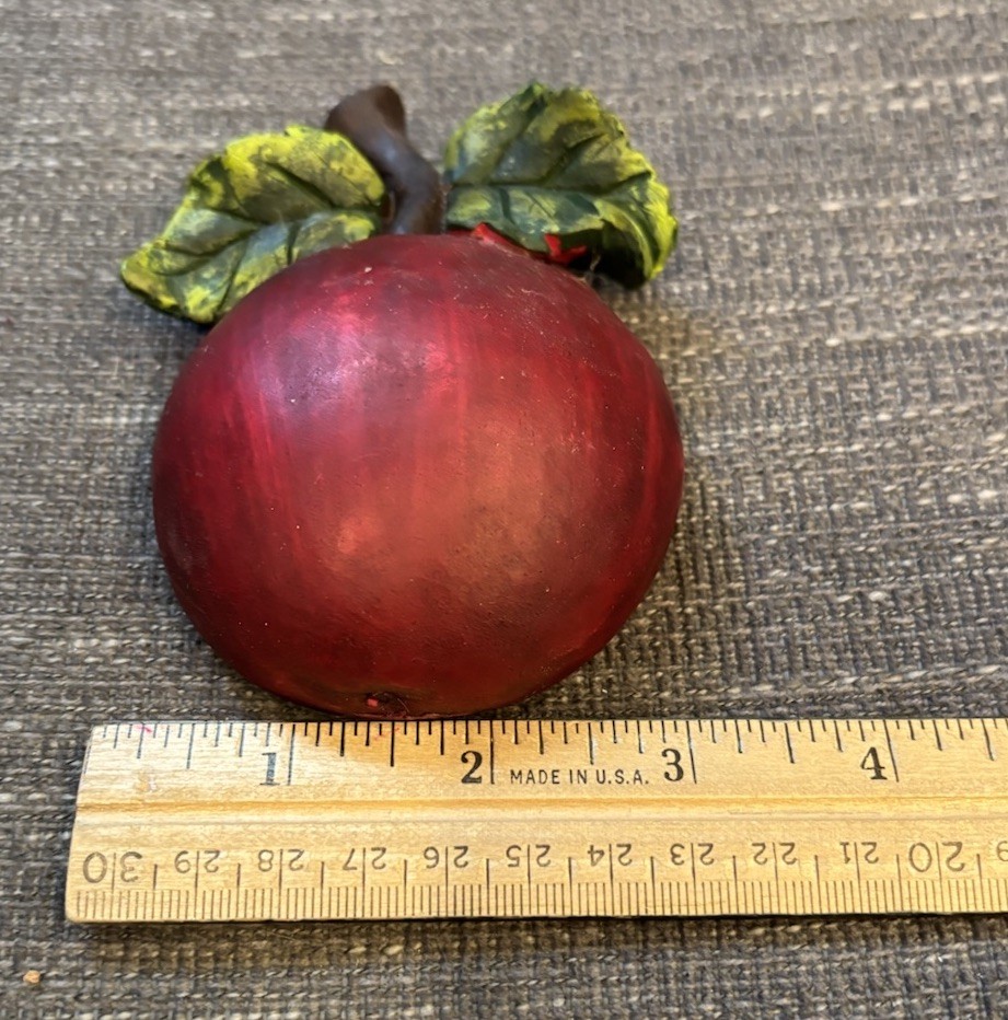 VTG Resin Grape Live Well Love Much Laugh Often Wall Decor W/ Apples Pear Grapes