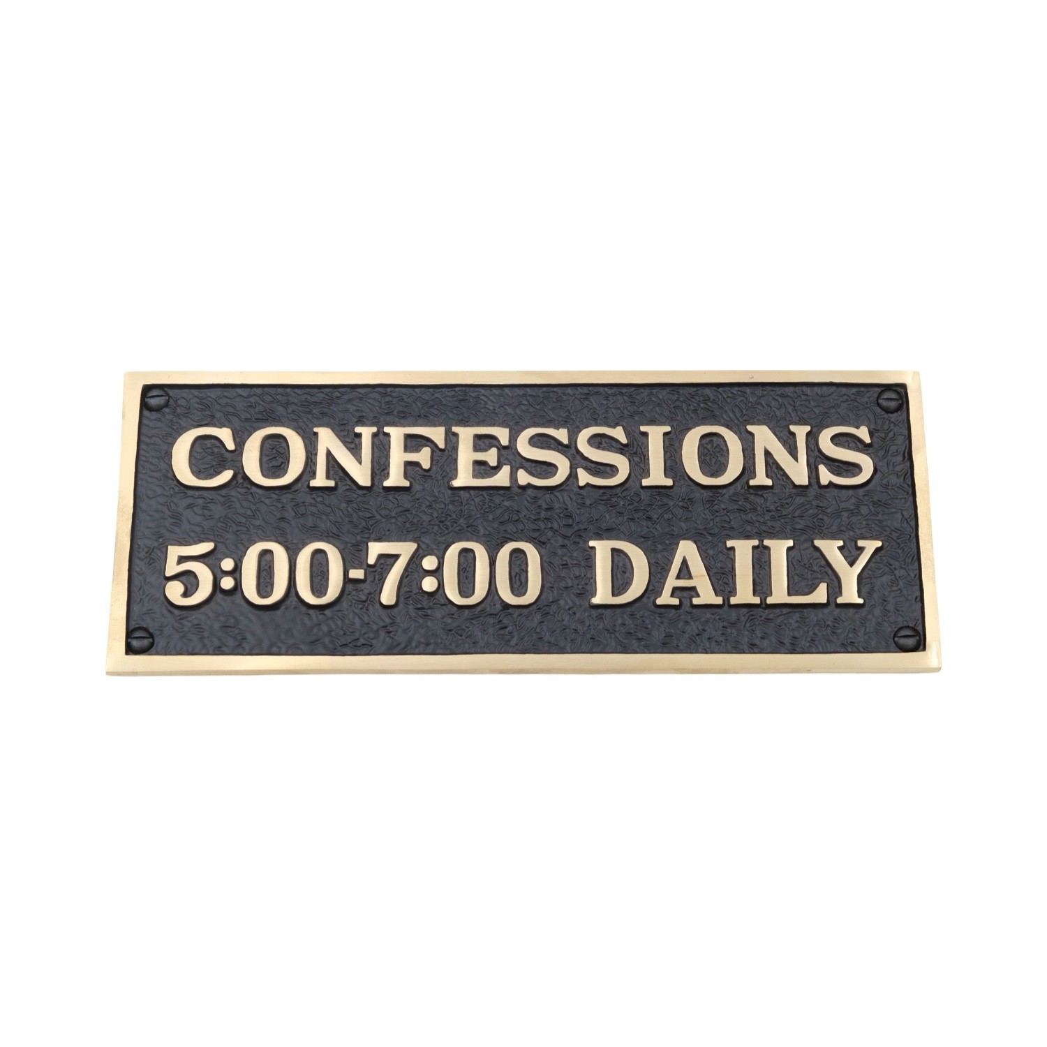 Fun Catholic Daily Confessions Plaque Door Sign