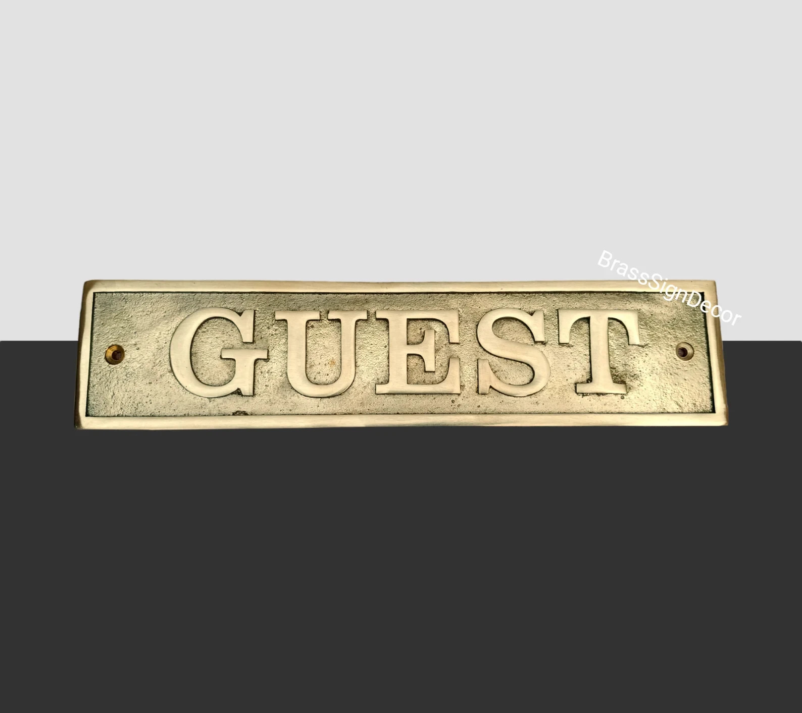 Personalized Beautiful Brass door signs & plaques Custom language Gold Finish