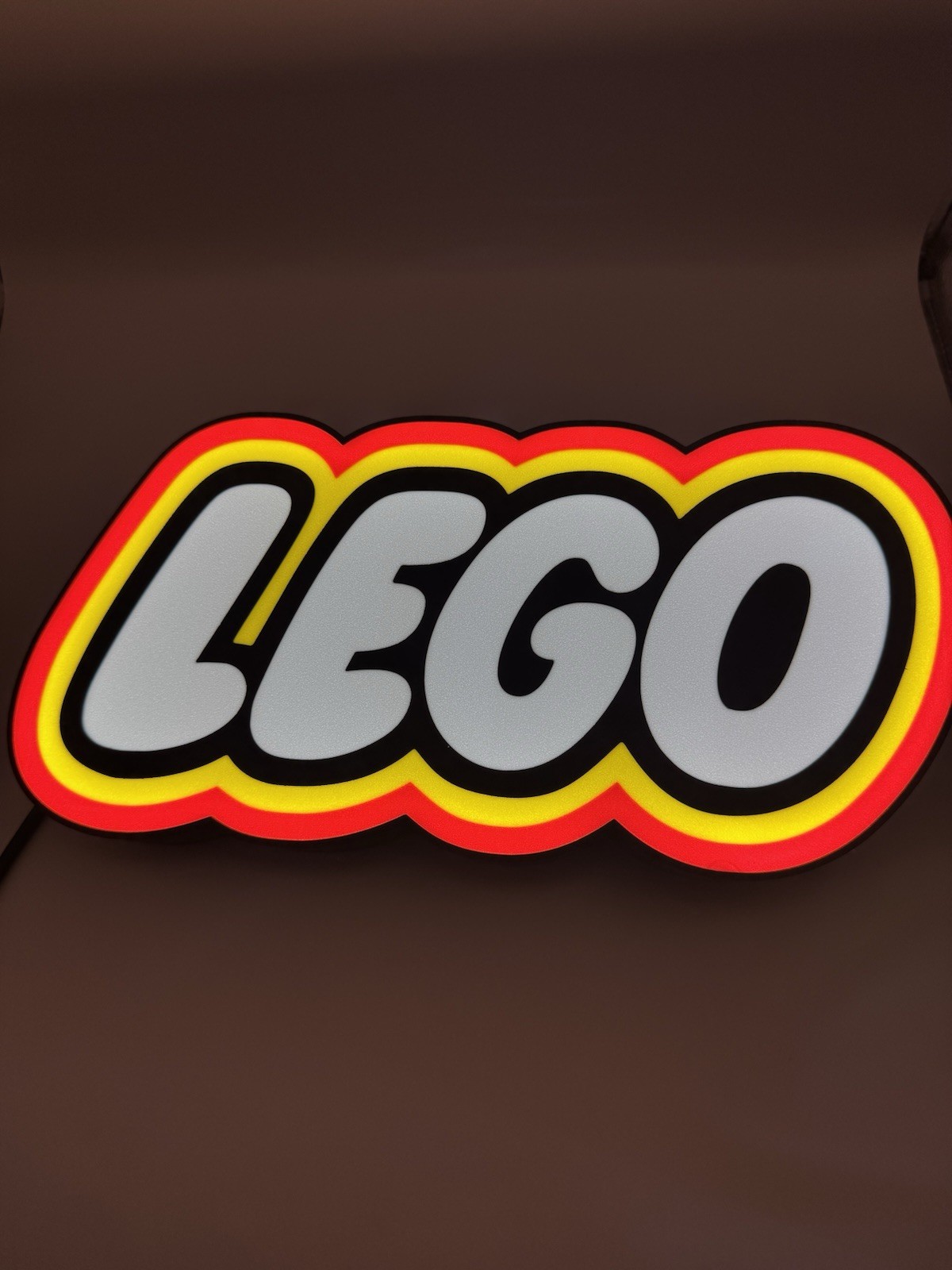 LEGO Lego Bricks – Light Up LED Neon Sign Minifigs Set Sealed Outline