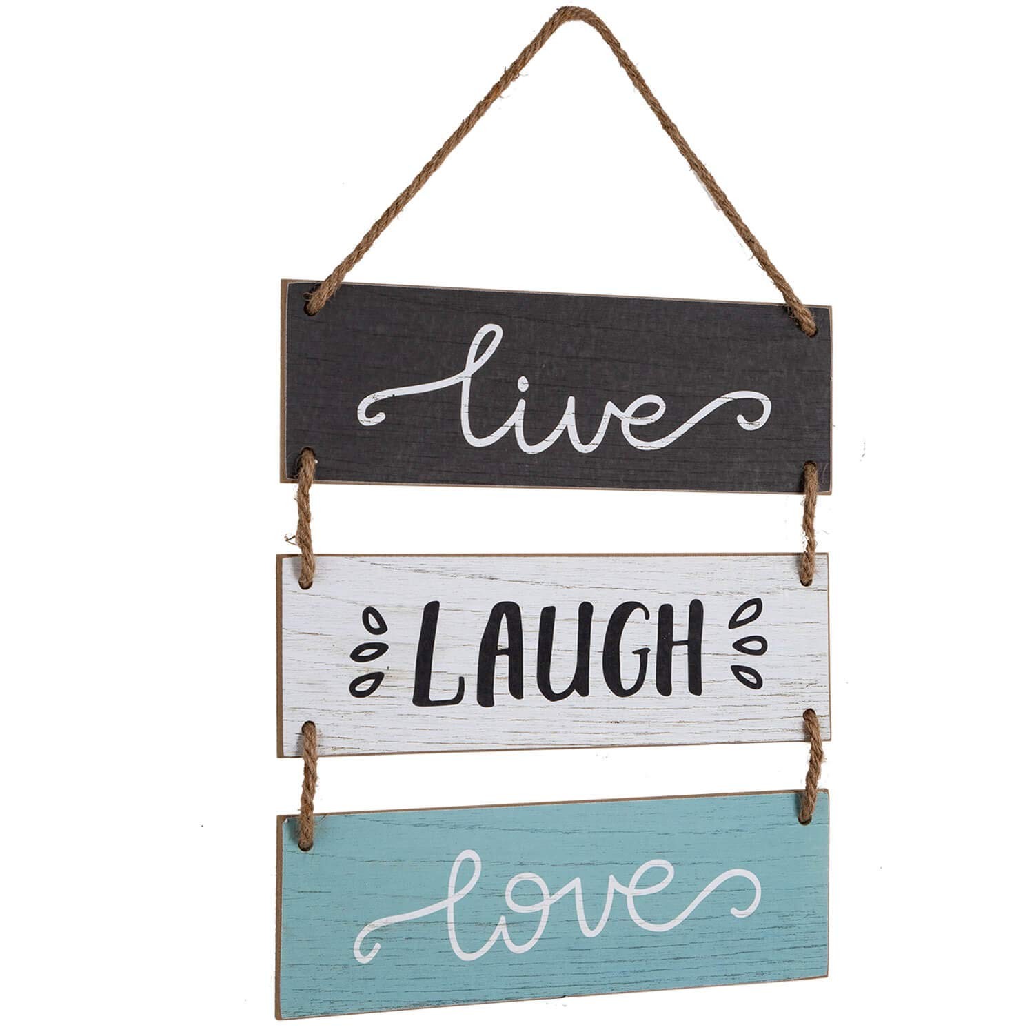 Rustic Home Wall Decor Sign for Living Room 12″Ã—14â€, Live Laugh Love