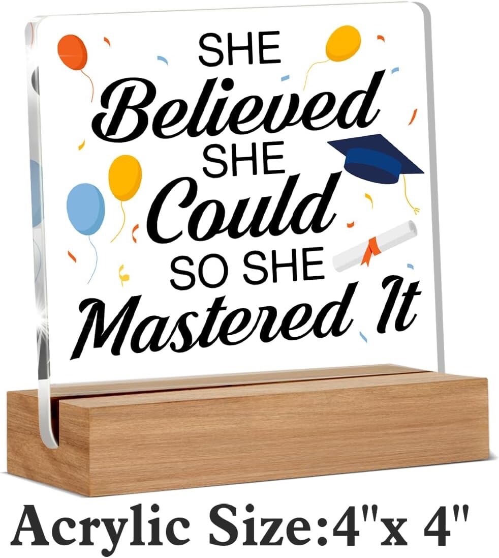 Graduation Gifts Daughter Son Friend High School College Inspirational Grad Sign