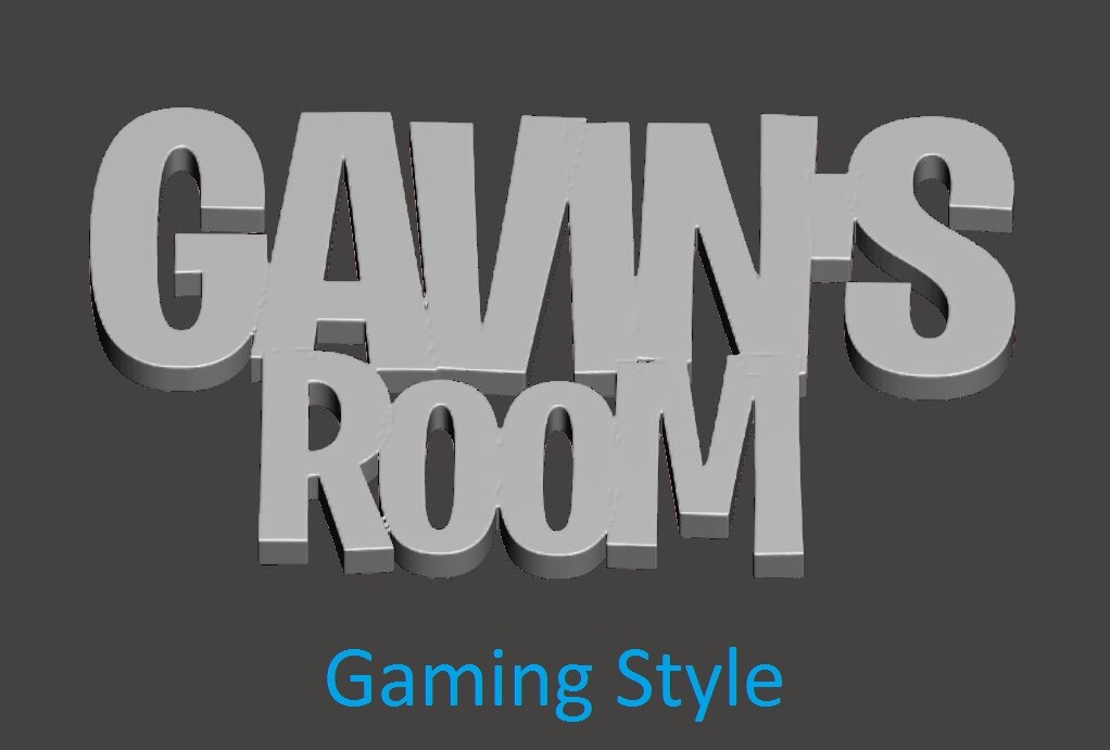 Personalized Custom Sign Any Name Bedroom Door, Wall, Man Cave – 3D many Colors
