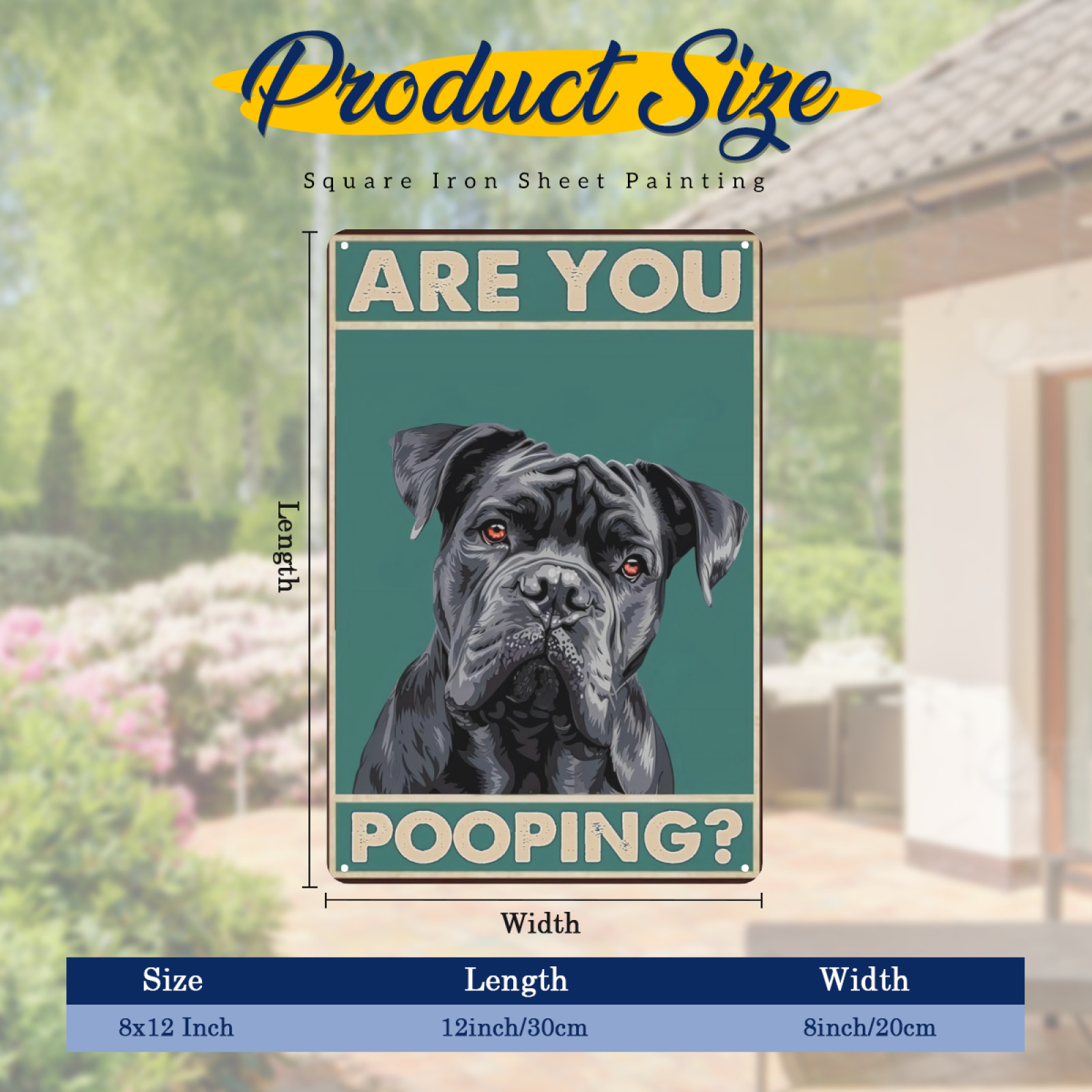 Dog Metal Signs Cane Corso Are You Pooping Funny Sign Vintage Wall Decor Home Pl
