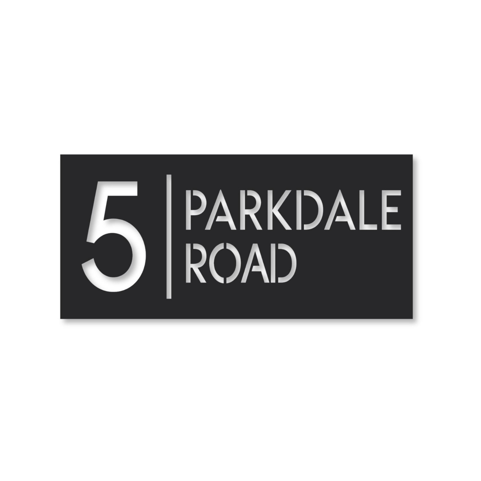 Personalized LED Metal Address Sign, Custom Solar House Number