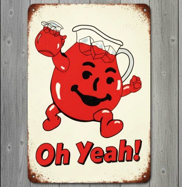 Kool-Aid Oh Yeah! 8 x 12 Vintage Novelty Metal Sign Made In USA New!